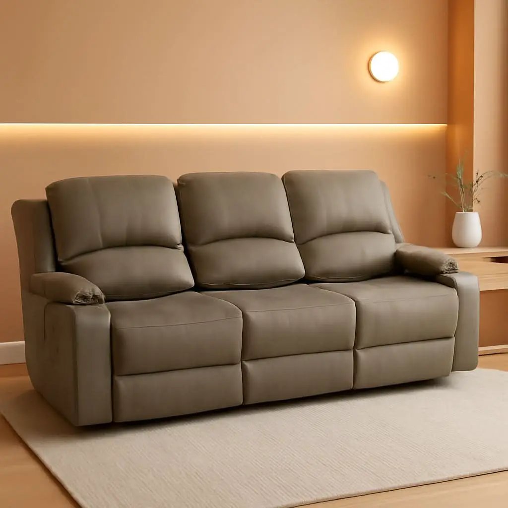 80 Inch Powered Triple Wall Hugger RV Recliner Sofa from PriceLows™