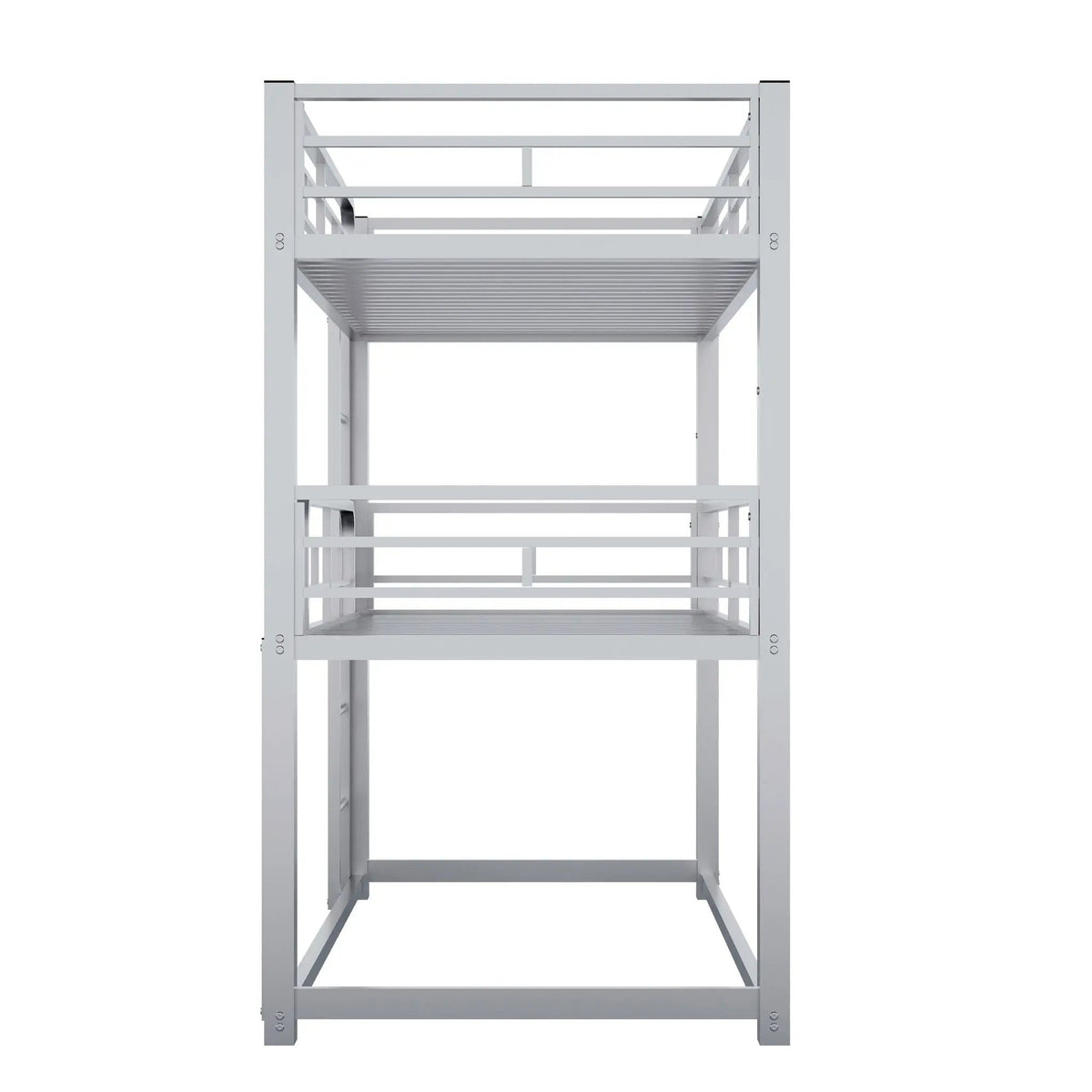 Triple Bunk Bed | Solid Metal Frame | Safety Guardrails | Space Saving