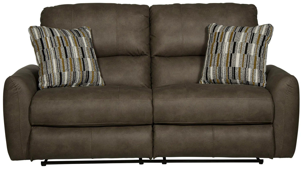 Dorian Reclining Loveseat | 4 Pieces | Faux Leather & Fabric | Living Room