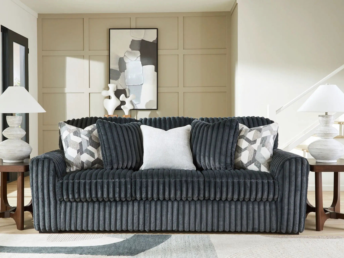 Midnight Madness Sofa | Jumbo Corduroy | Cozy Inviting Design | 98 Inch Length