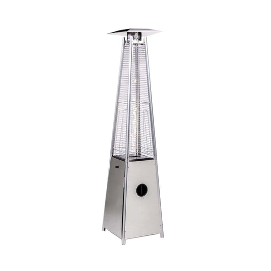 Premium Commercial 40K BTU Stainless Steel Quartz Glass Tube Patio Heater | Glass | Outdoor Living Use | Outdoor Living