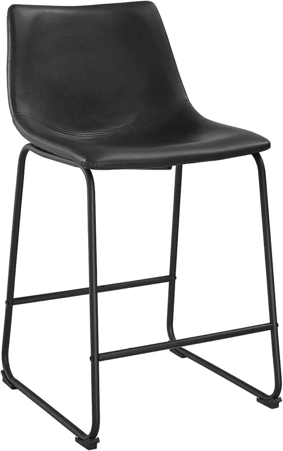Set Of 2 Faux Leather Counter Height Stools For Kitchen from PriceLows™