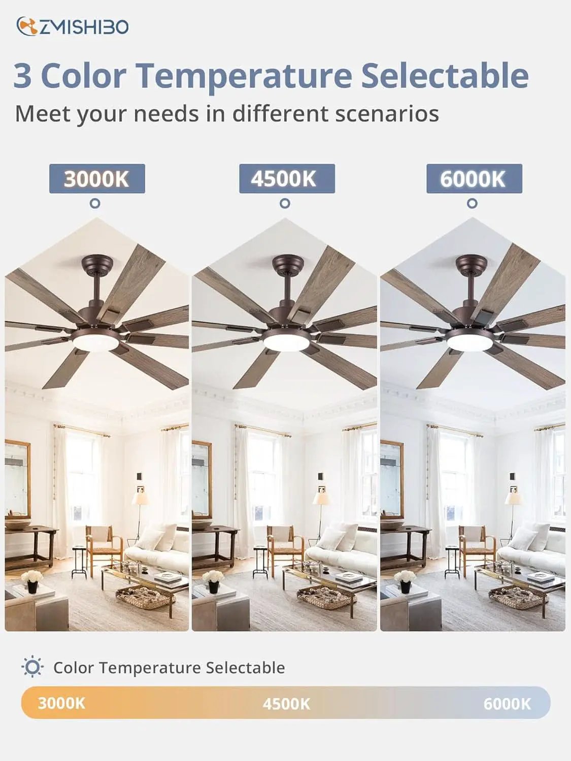 72 Inch Oil Rubbed Bronze Ceiling Fan With Lights Remote from PriceLows™