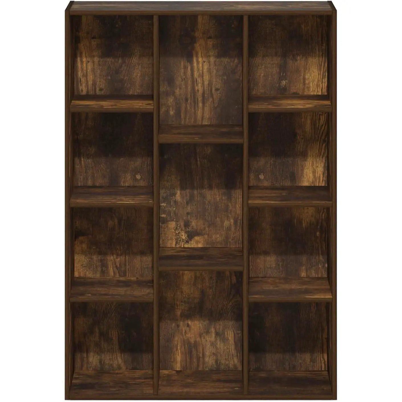 Luder 11-Cube Amber Pine Bookcase For Living Room Storage from PriceLows™