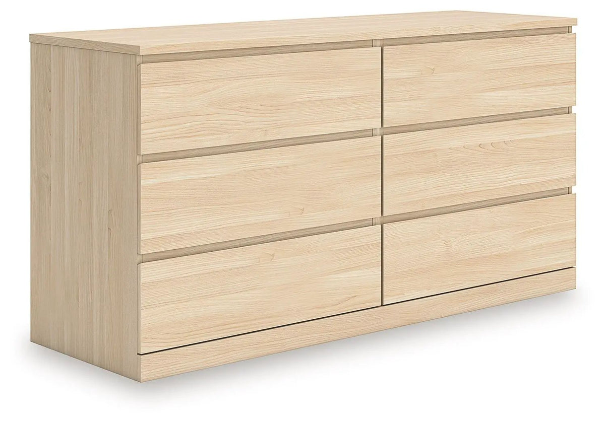 Onita Six Drawer Dresser | 59.76 Inch Width | Minimal Design | Hardware-Less Look