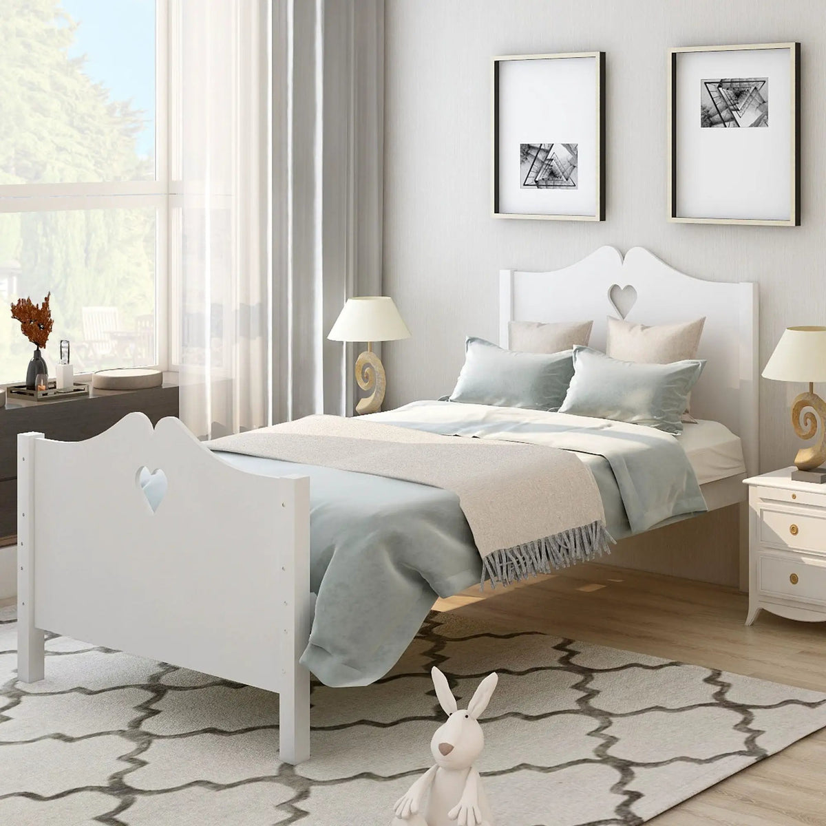 Platform Bed | Sturdy Slat Support | Solid Wood Frame | Multiple Sizes