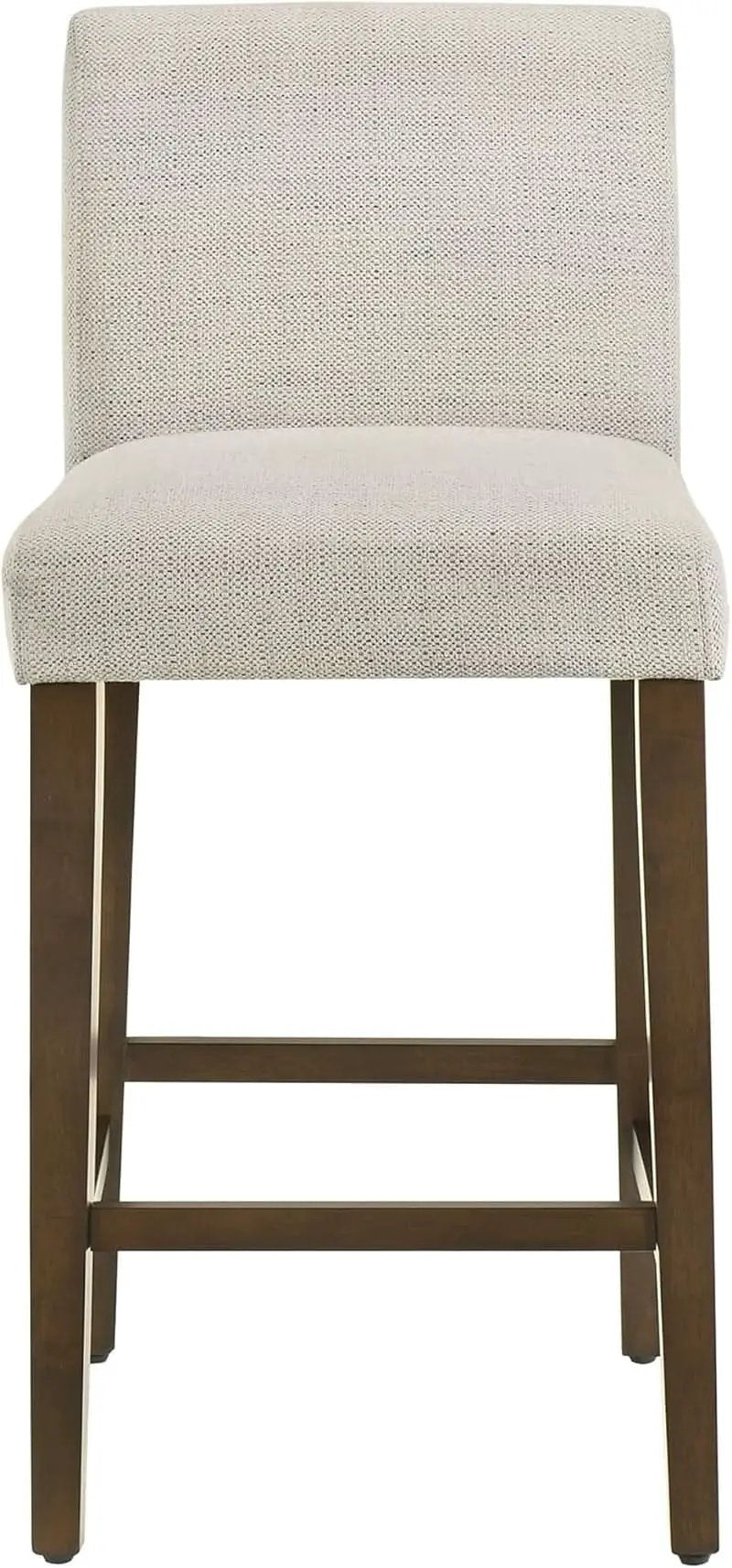 Ivory Upholstered Counter Height Bar Stools Set of Three from PriceLows™