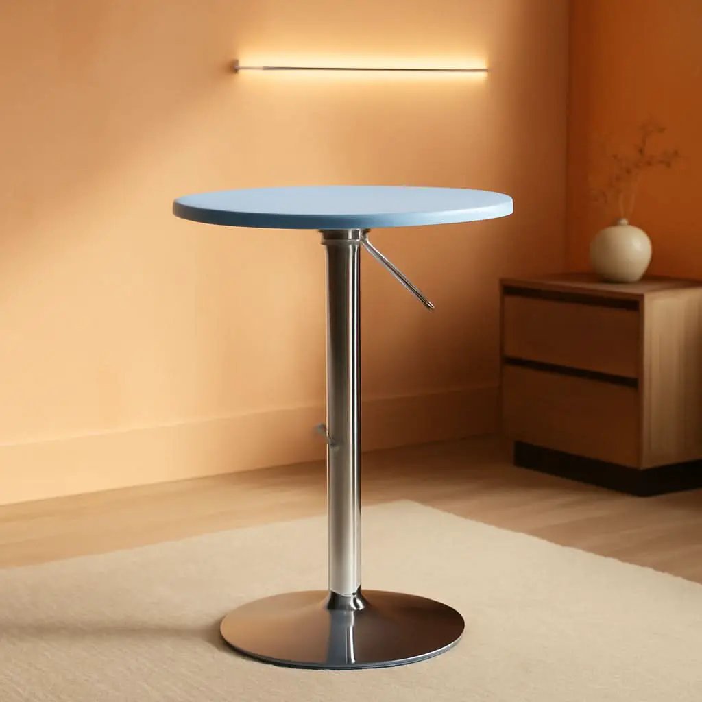 Adjustable Height Pub Table With 360 Degree Swivel Top from PriceLows™