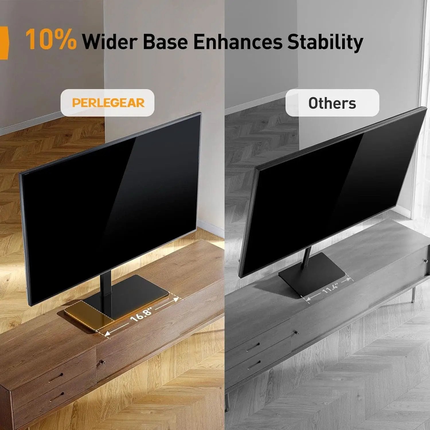 Tabletop TV Stand 23 to 60 Inches Height Adjustable from PriceLows™