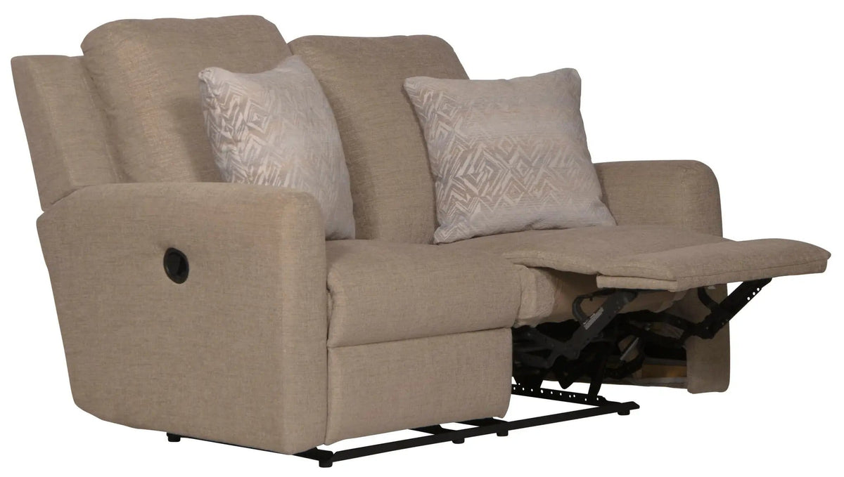 Calvin Reclining Loveseat | 4 Pieces | Chenille & Fabric | Living Room