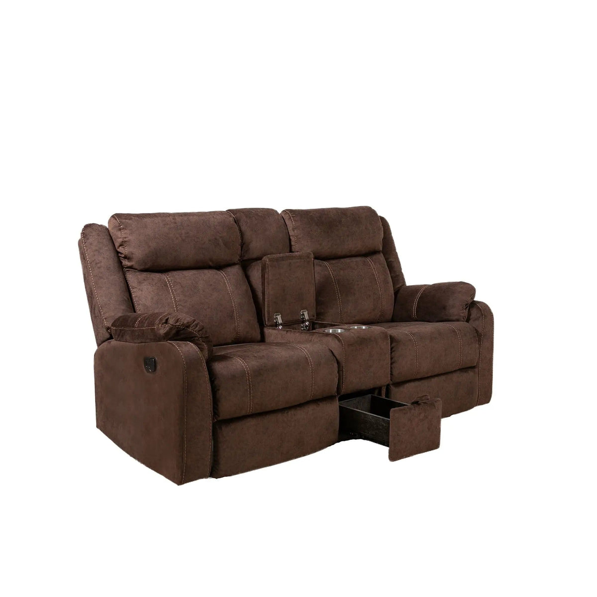 Sonet Domino Recliner Reclining Loveseat | 2 Pieces | Fabric | Living Room