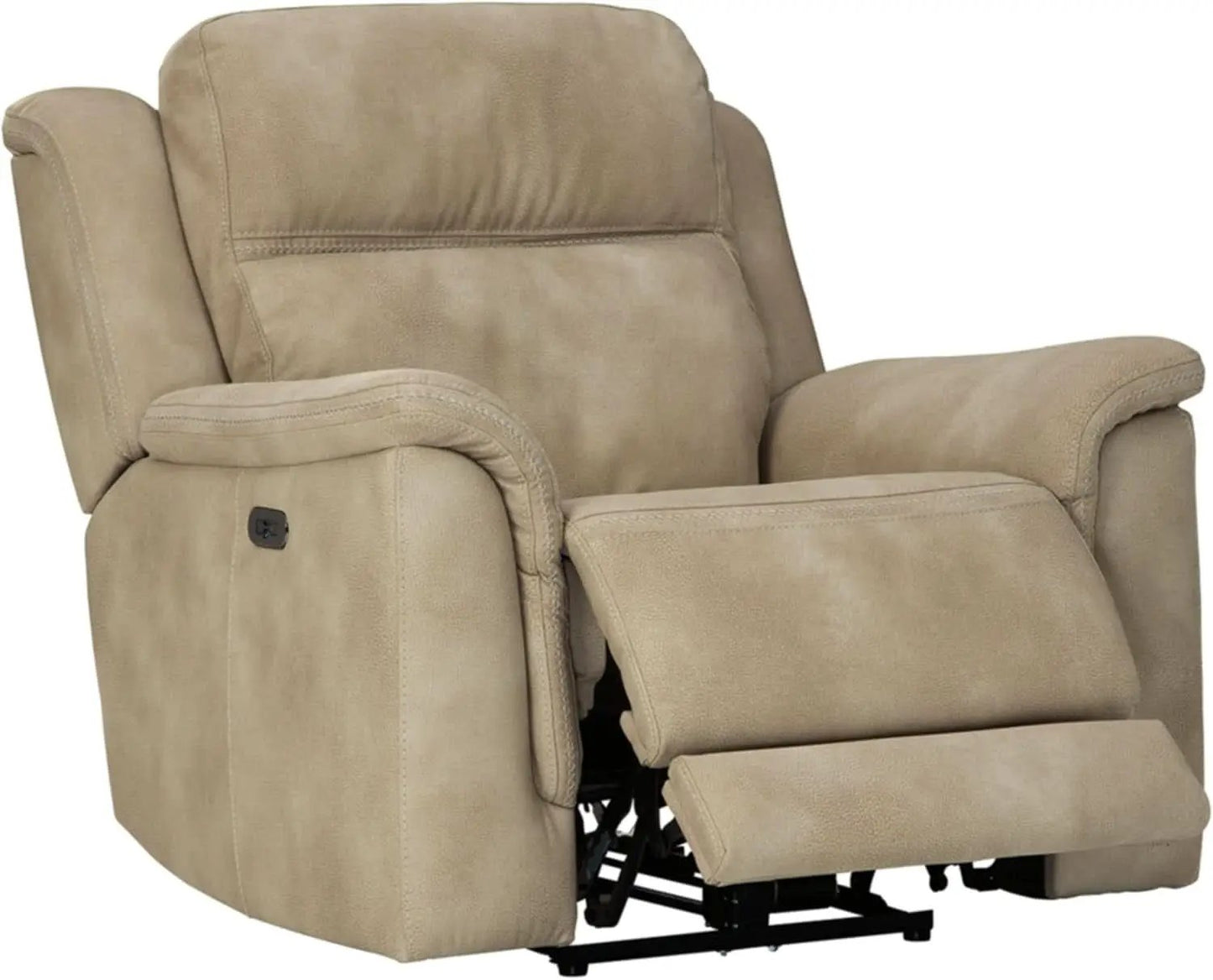 Durapella Power Recliner With Adjustable Headrest Beige from PriceLows™