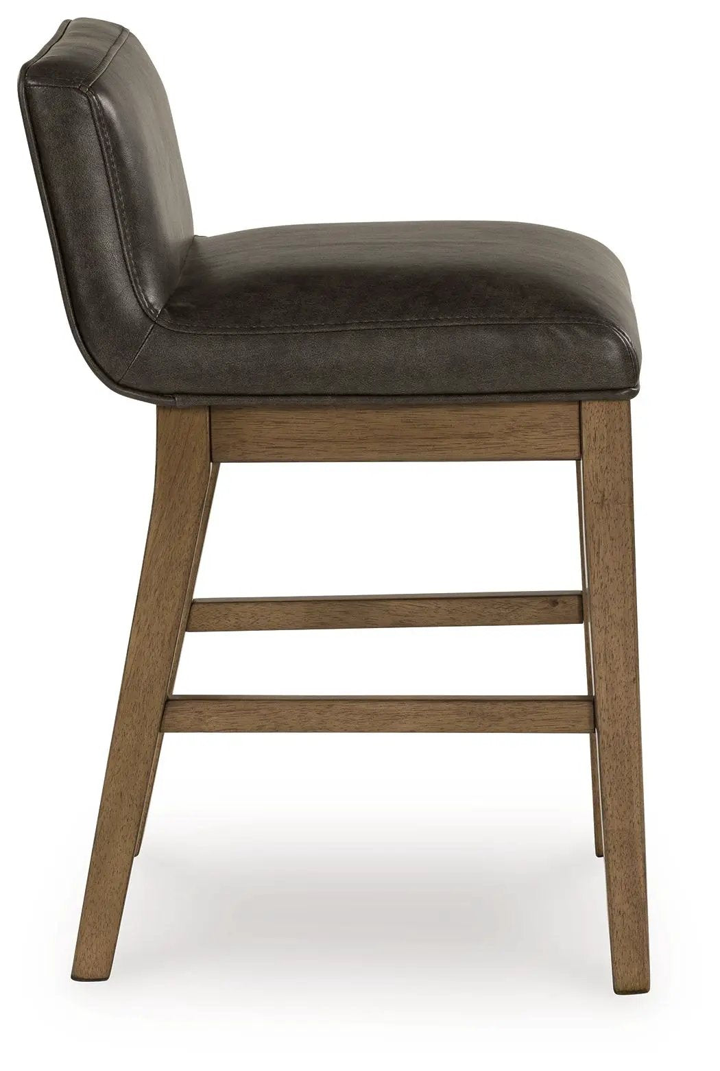 Cabalynn Upholstered Barstool | Set Of 2 | Two-Tone Brown | 26 Inch Seat Height
