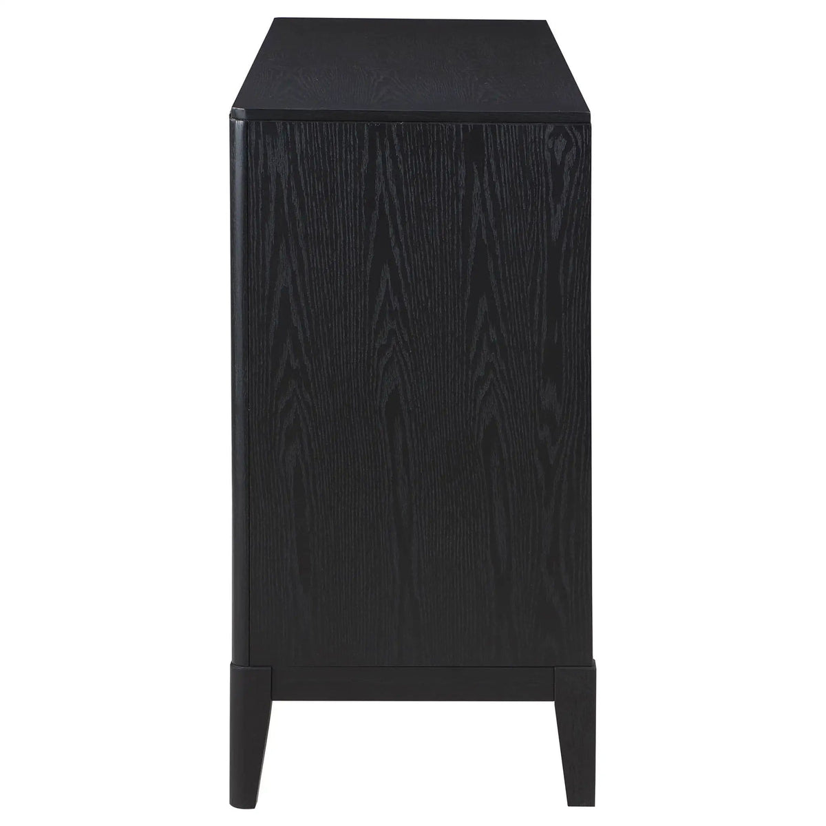 Brookmead 4-door Sideboard Buffet Storage Cabinet | 64.25 x 18 x 36.25 in | Wood | Black