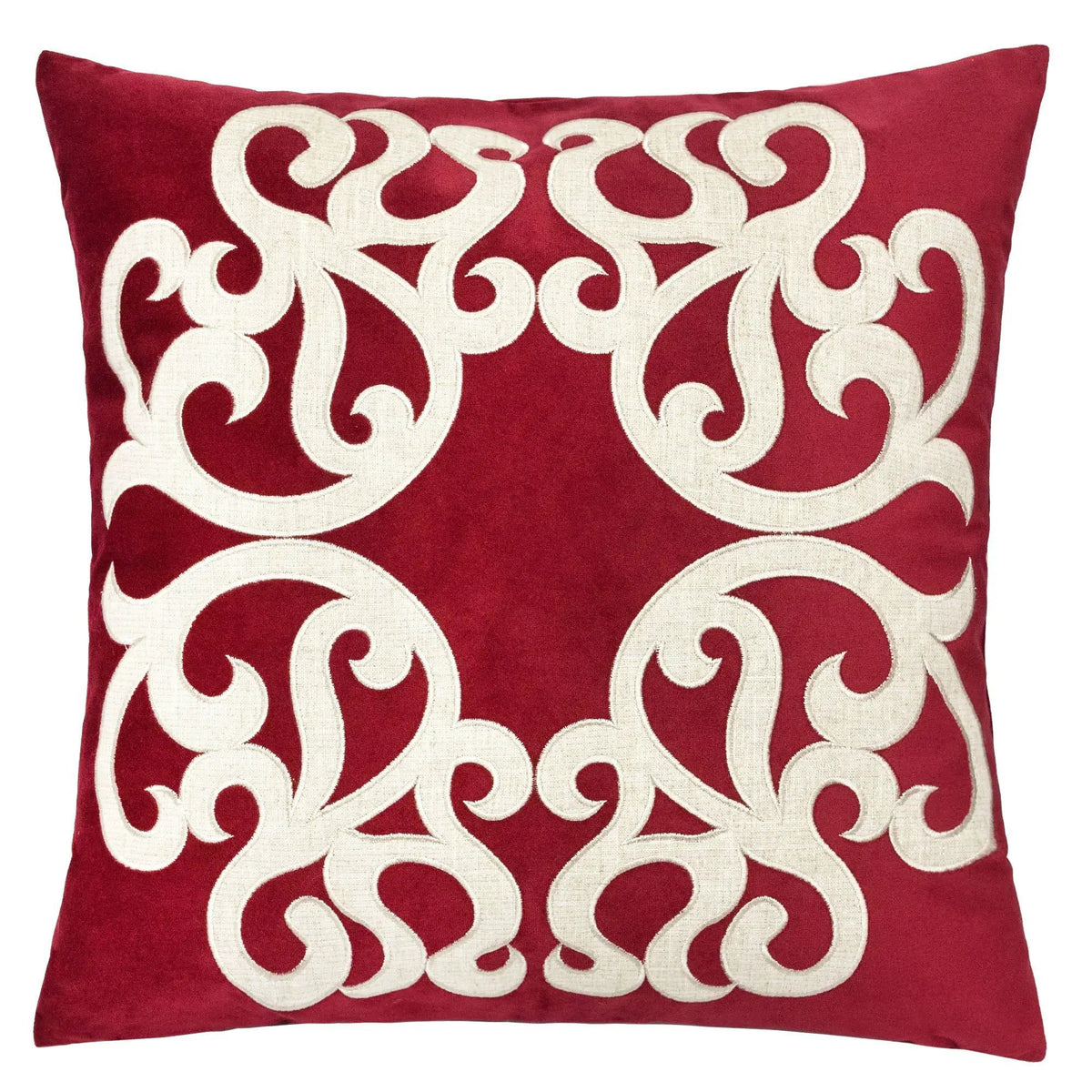 Pillow Cover | Vintage Vine Pattern | Hidden Zipper | Matching Back
