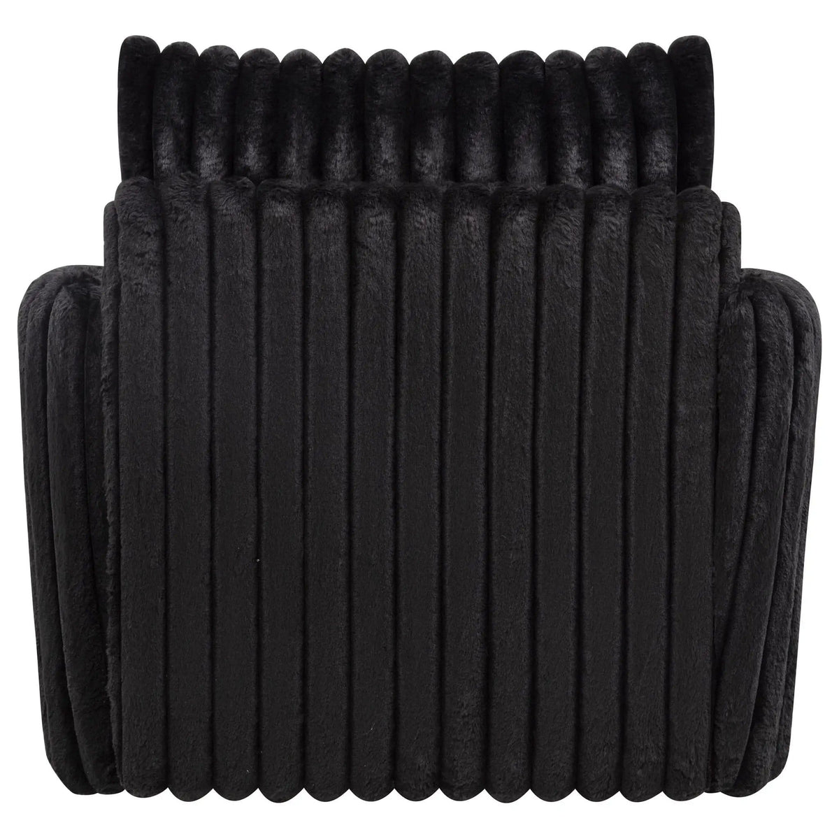Sarco Corduroy Upholstered Swivel Accent Arm Chair | 38.25 x 34.25 x 37 in | Living Room Furniture | Black
