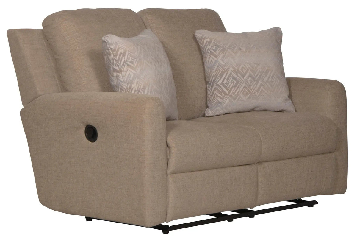 Calvin Reclining Loveseat | 4 Pieces | Chenille & Fabric | Living Room