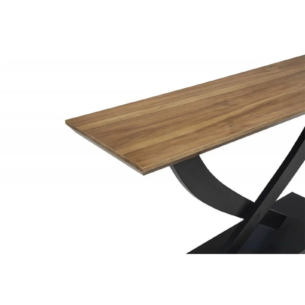 Entryway Console Table | Acacia Wood | Cross Legs | Natural Espresso