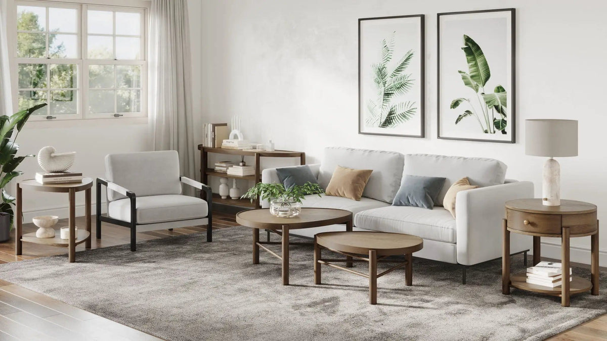 Hadleigh Round End Table | 2 Pieces | Wood | Living Room