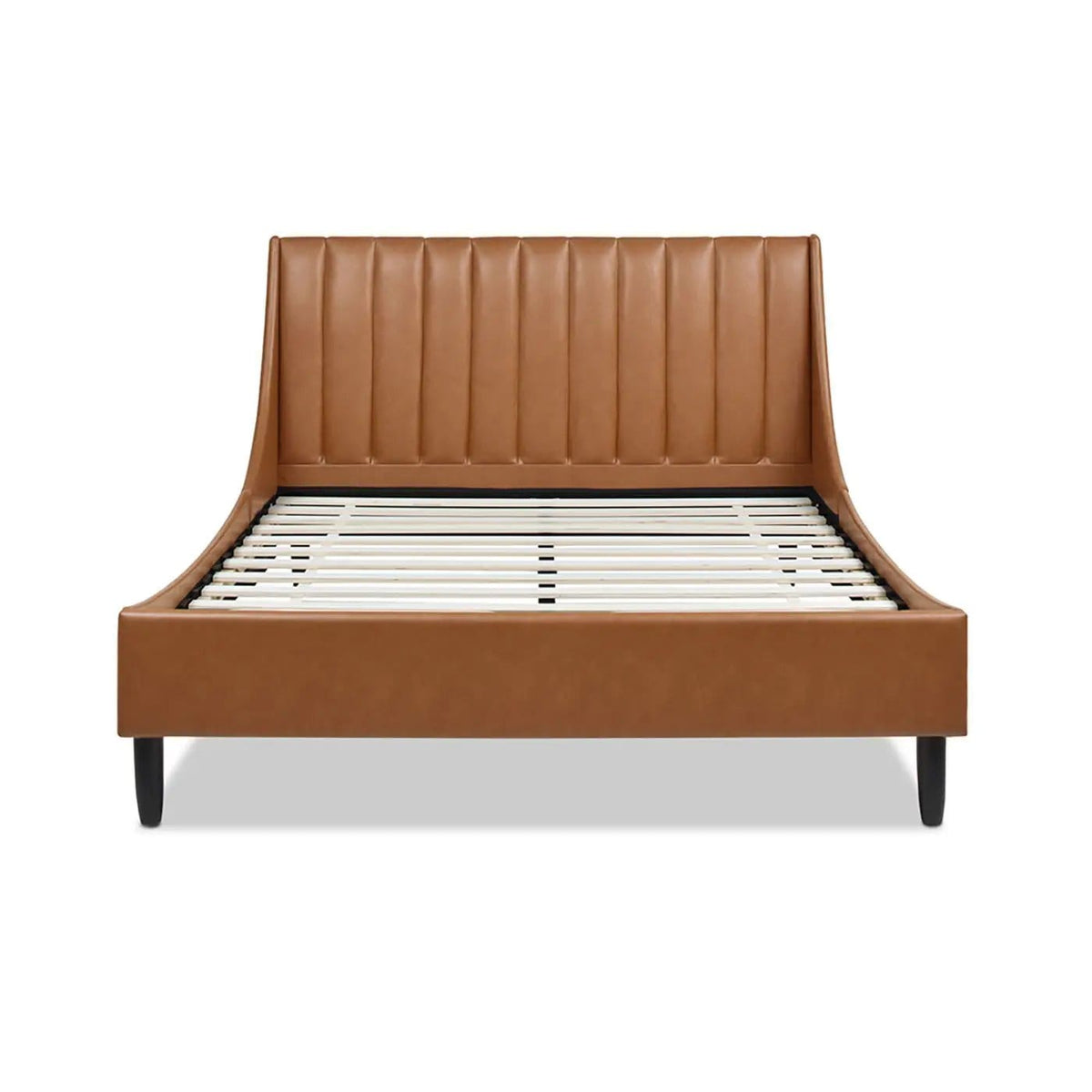 Aspen Vertical Tufted Modern Headboard Platform Bed Set | 8 Pieces | Fabric & Plywood | Bedroom