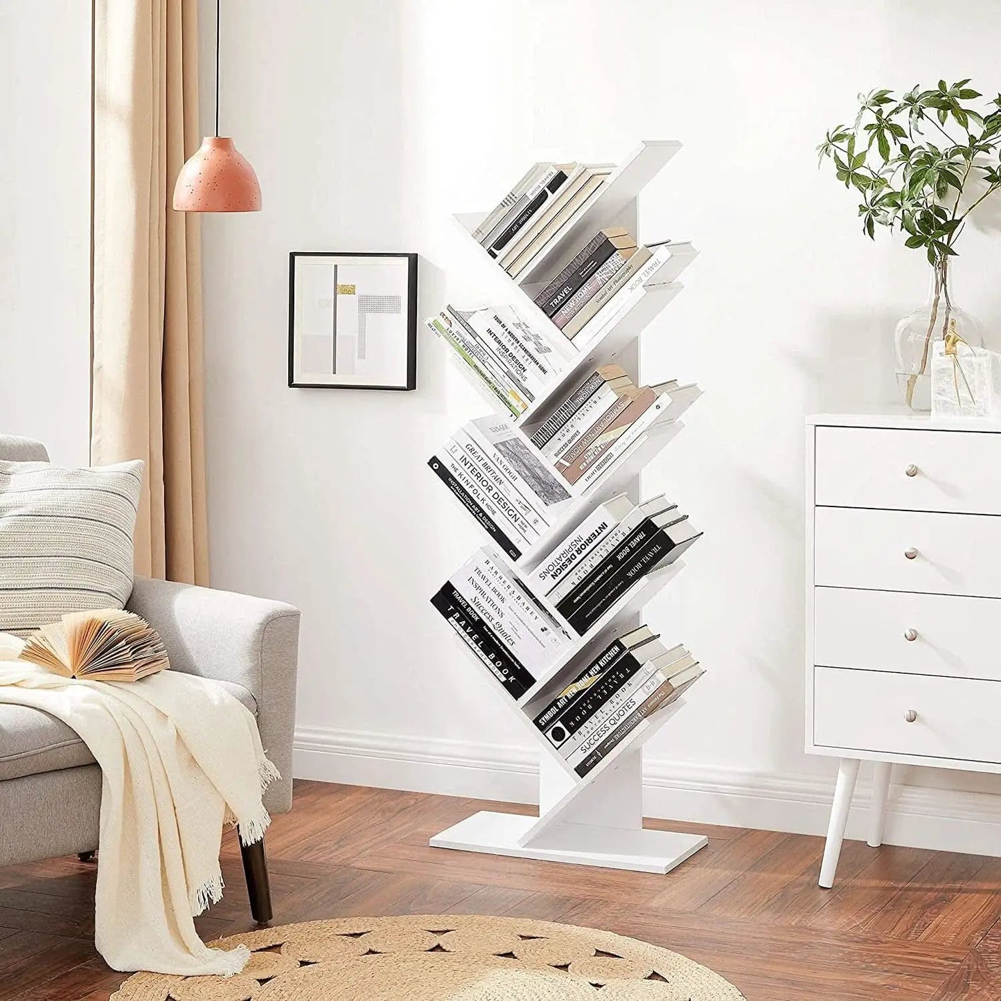 Tree Branch Bookshelf 8 Tier For Small Spaces Home Office from PriceLows™