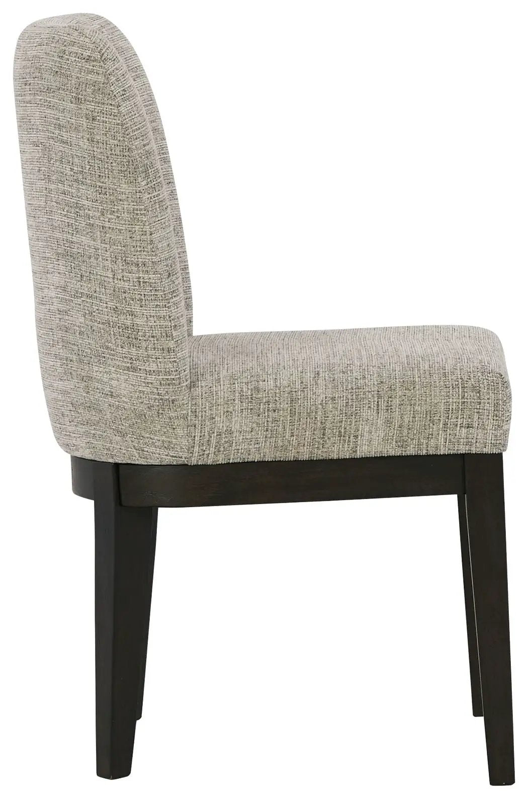 Burkhaus Dining Side Chairs | Set Of 2 | Beige And Dark Brown | Upholstered Seats