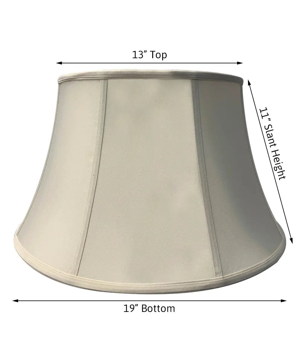 Floor Shantung Lampshade | 19 X 11 Inches | Egg Shape