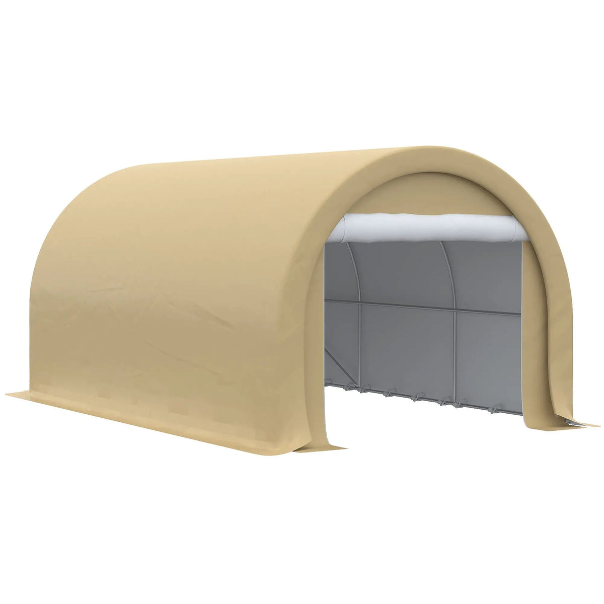 Outsunny Portable Carport | 10 x 16 Ft | Heavy Duty Storage Tent | Large Zippered Door