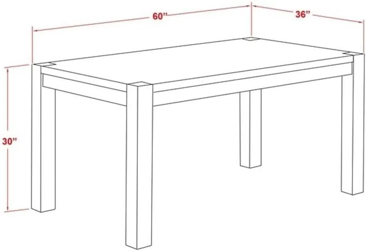 Celina Dining Room Table Rectangle 36X60 Jacobean Finish from PriceLows™