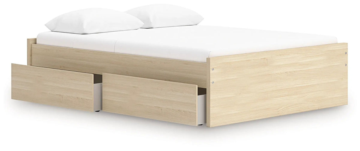 Platform Bed | Four Storage Drawers | Clean Minimal Design