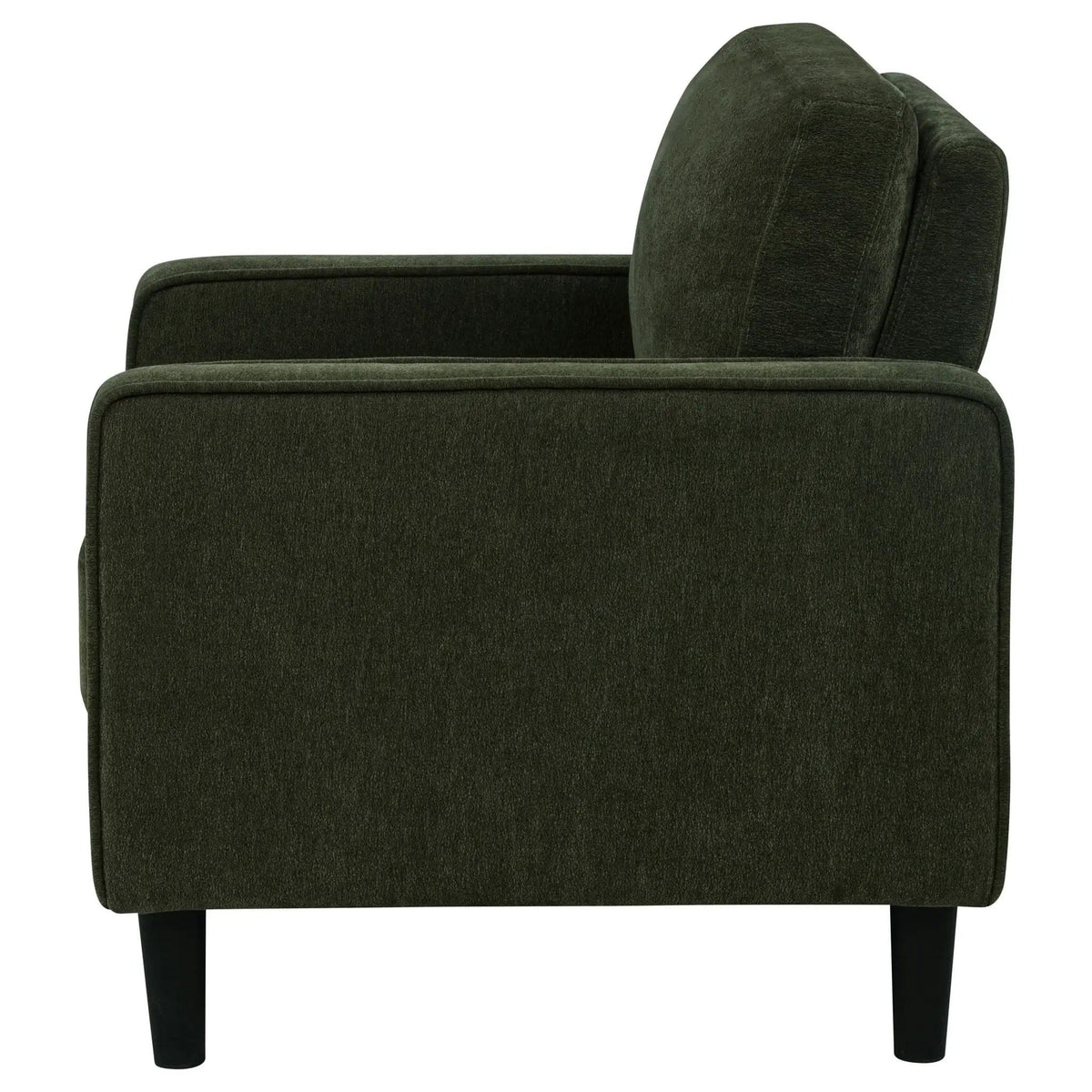 Ruth Fabric Upholstered Track Arm Accent Chair Matcha | 32.25 x 31.5 x 33.5 in | Fabric | Green