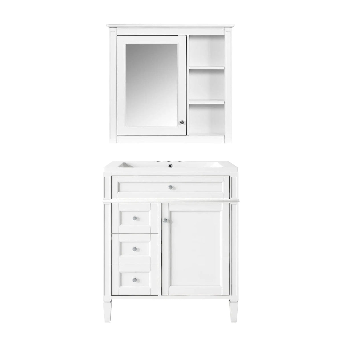 Bathroom Vanity With Medicine Cabinet | Royal Mirror Cabinet | Modern Storage | Unique Pattern Design