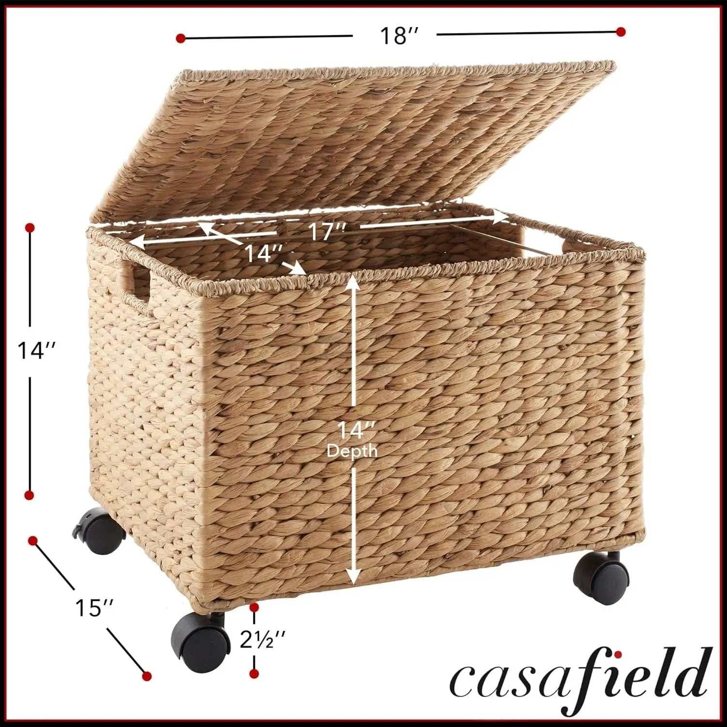 Rolling File Cabinet With Hanging Folders Natural Hyacinth from PriceLows™