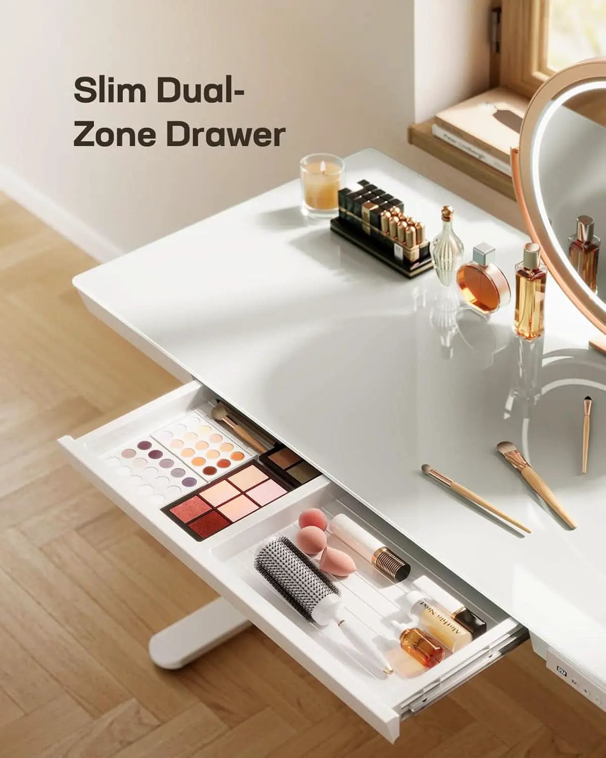 Glass Standing Desk 48x24 Height Adjustable For Home Office from PriceLows™