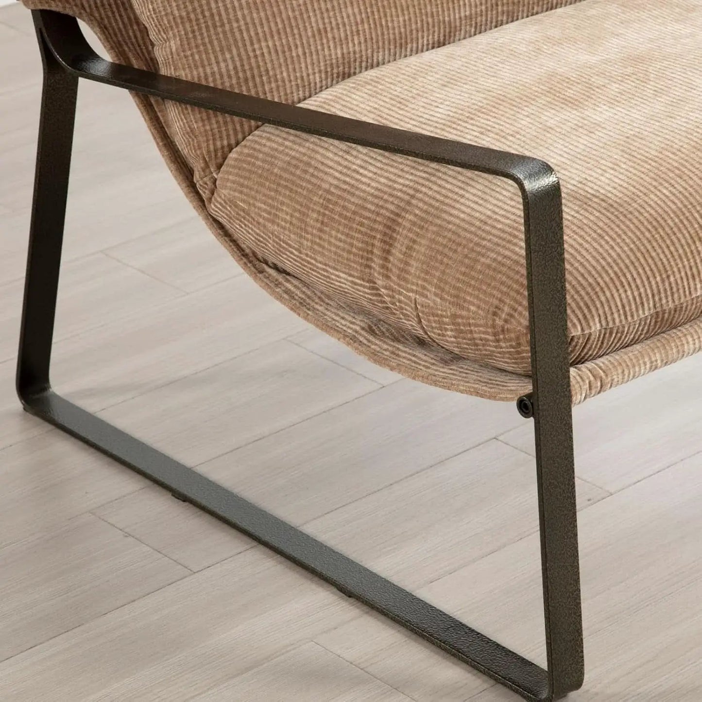 Khaki Chenille Upholstered Accent Chair Bundle Set from PriceLows™