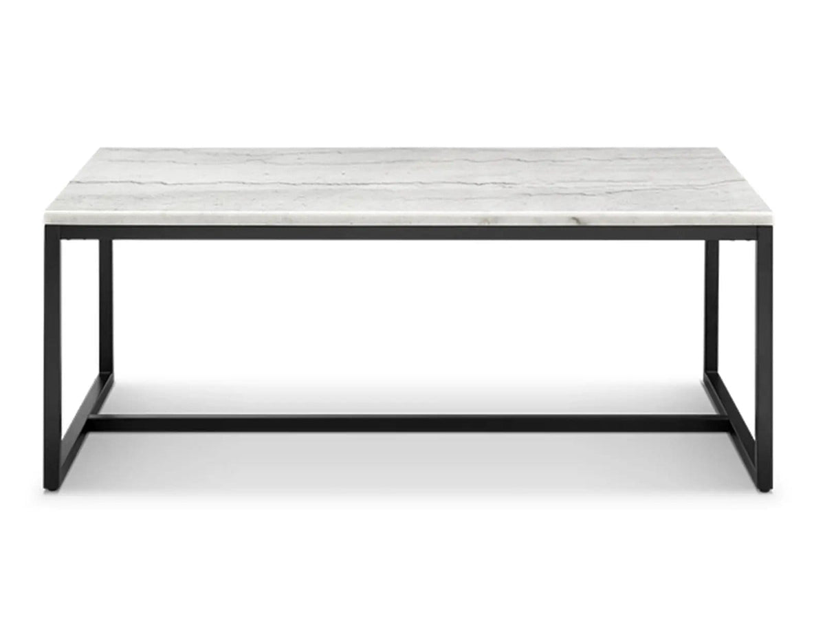 Torin Rectangular Table | 3 Pieces | Marble & Metal | Living Room