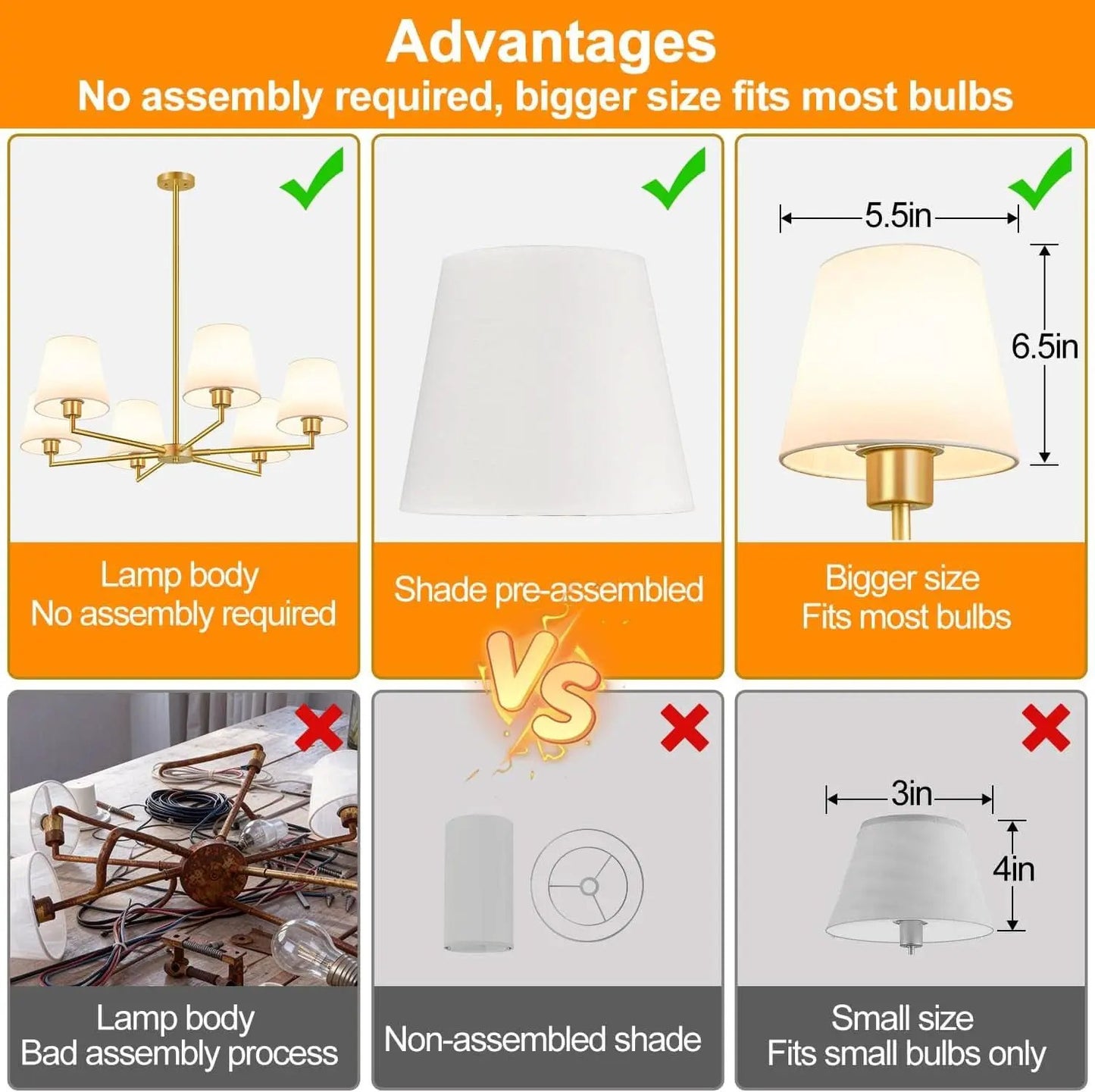 36 Inch Brushed Gold Chandelier Dining Room Light Fixture from PriceLows™