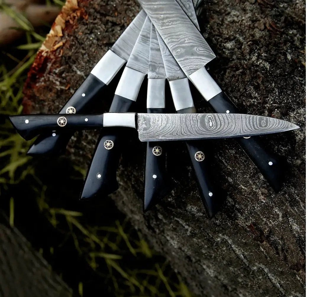 Here’s a fresh, seasonal rewrite with trending culinary keywords, SEO focus, and updated flow: 🔪 Product Title: Knife Sets for Kitchen – 13" Handmade Damascus Steel Chef Knife with Epoxy Resin Handle & Leather Sheath from PriceLows™