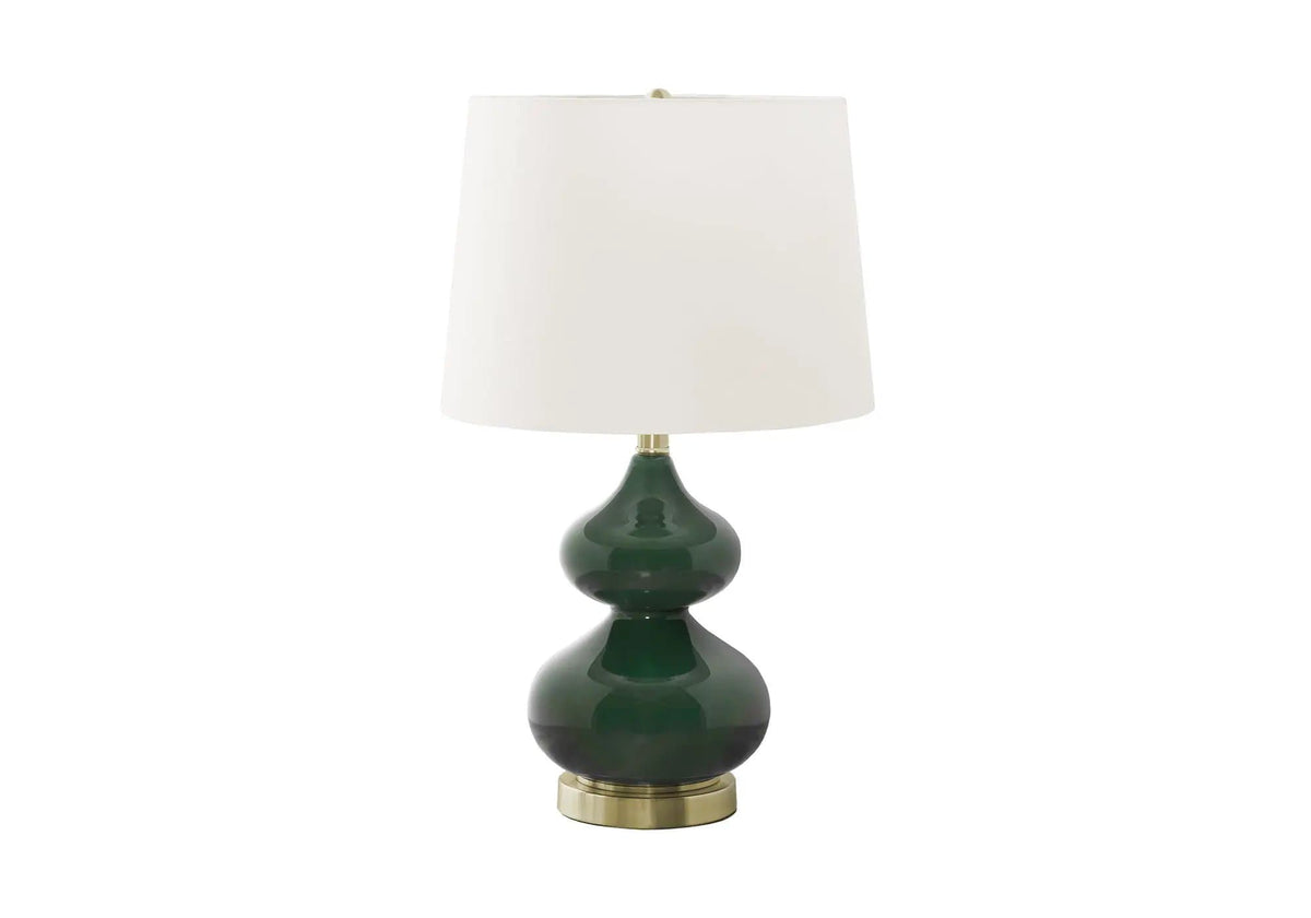 Lighting, Glass, Contemporary Table Lamp | 2 Pieces | Fabric & Glass | Home