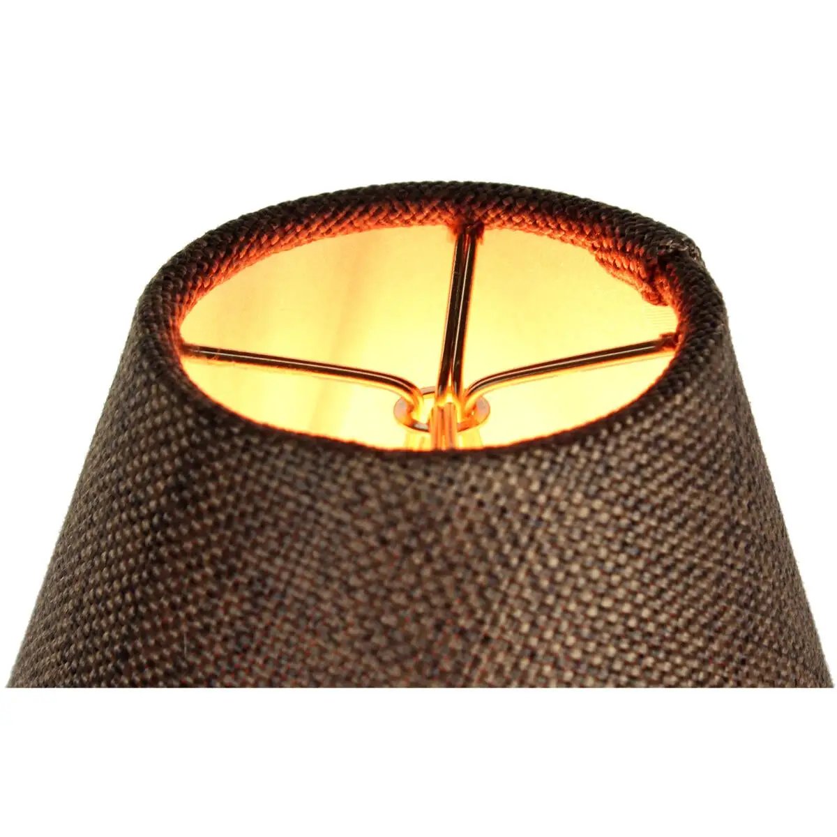 Chandelier Lampshade | 6 X 5 Inch | Chocolate Burlap | Set Of 6