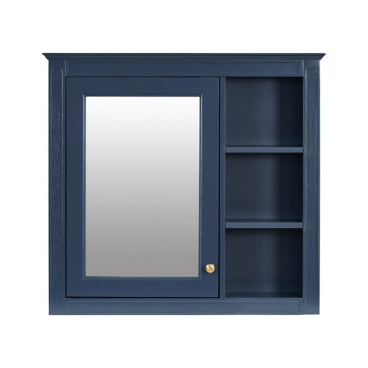 Modern Wall Mounted Medicine Cabinet | 3 Open Shelves | Mirror Door