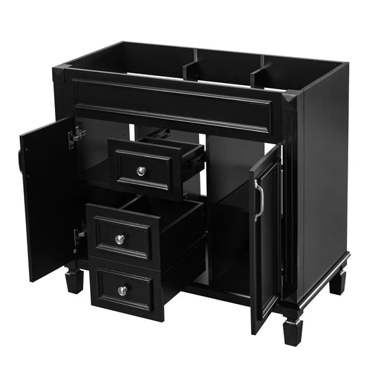 Bathroom Vanity Cabinet | 35.3 Inch Width | 2 Soft Closing Doors | 2 Drawers