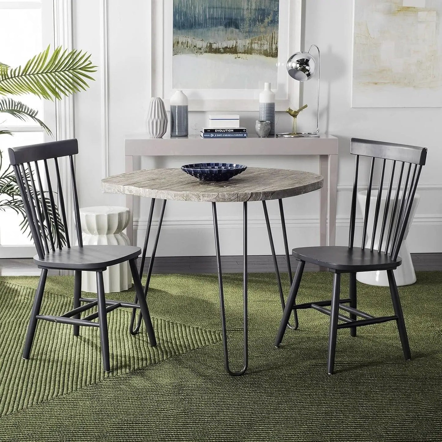 Parker Parkse Side Chair Charcoal Grey 20.5 W x 21 D Dining Chair from PriceLows™
