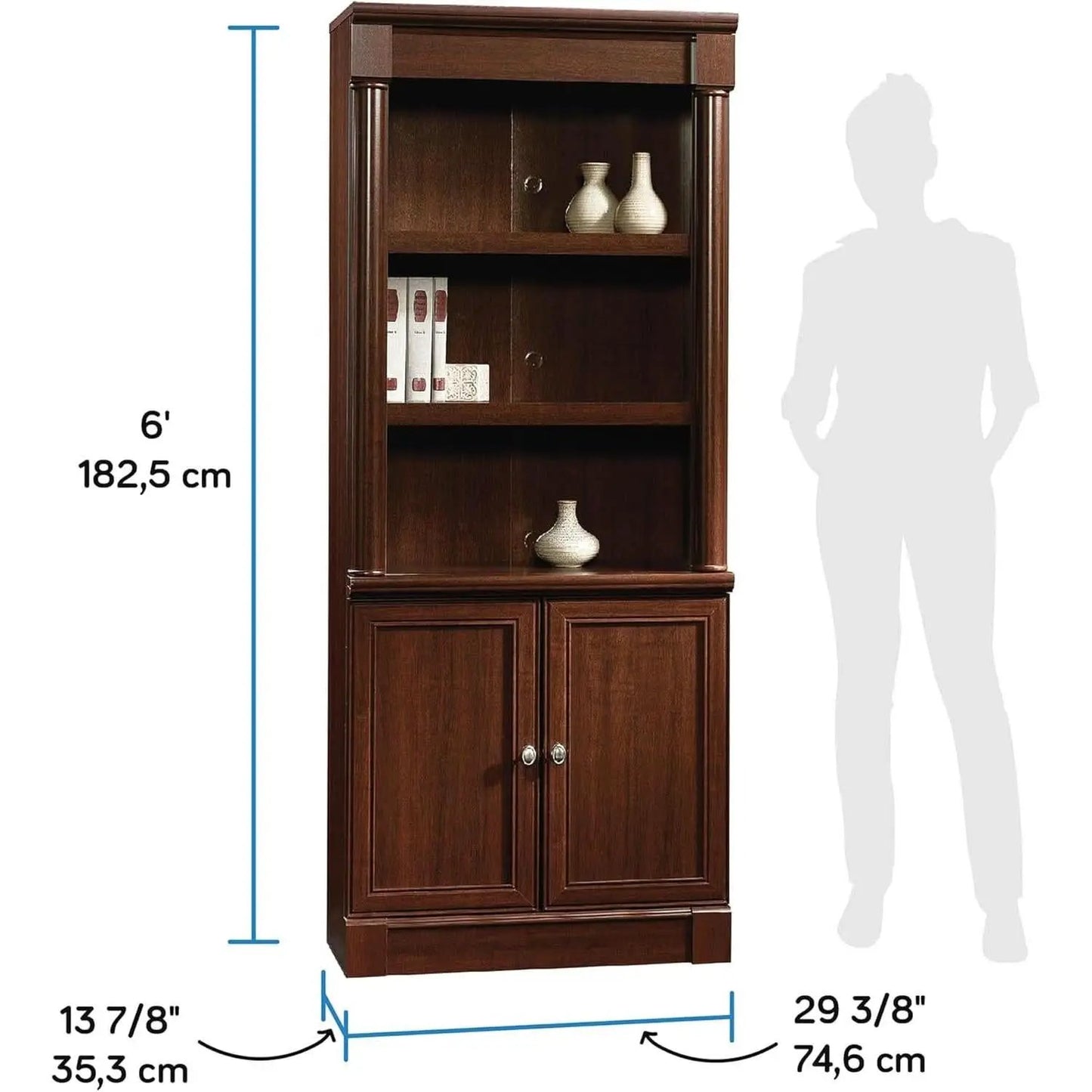 Palladia Select Cherry Bookshelf With Adjustable Shelves from PriceLows™
