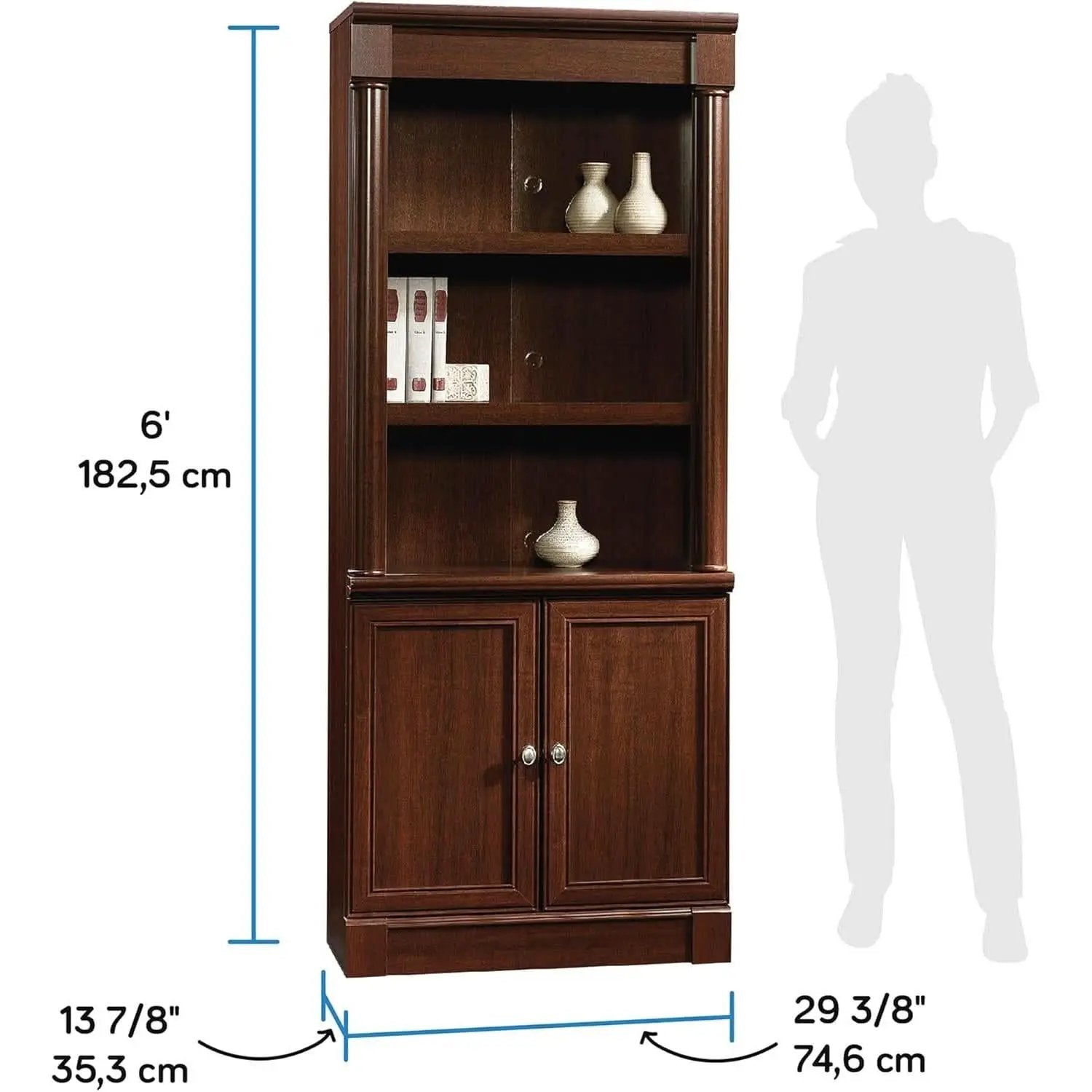 Palladia Select Cherry Bookshelf With Adjustable Shelves from PriceLows™