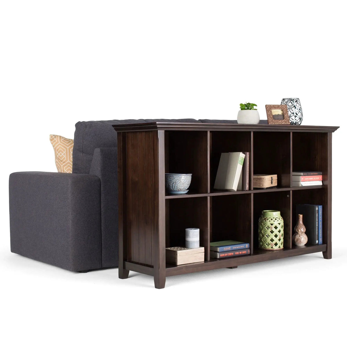 Acadian Cube Storage | Handcrafted Solid Wood | Twelve Large Cubbies | 57 Inch Width