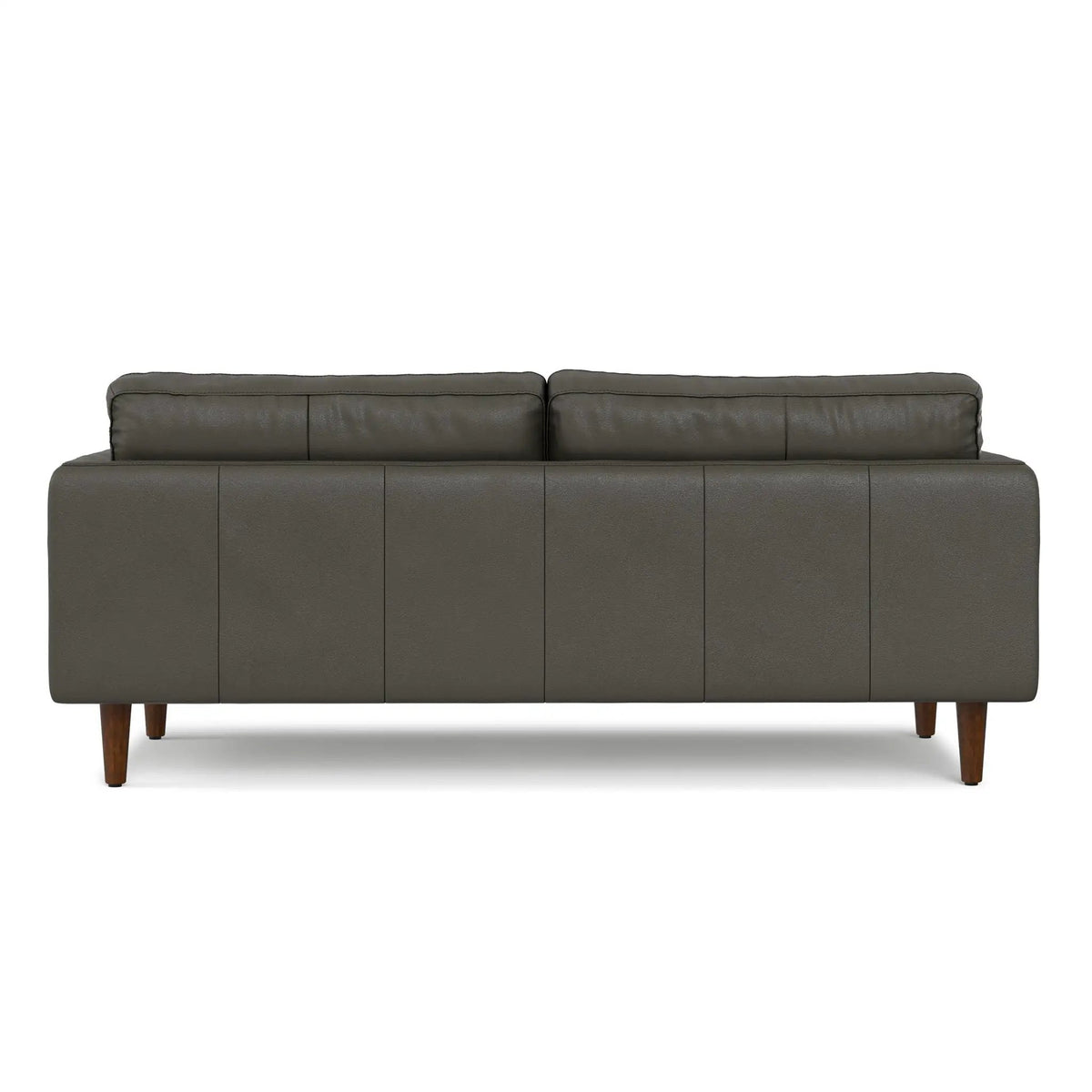 Livingston Upholstered Sofa | Genuine Aniline Leather | 7 Inch Thick Cushions | 76 Inch Length