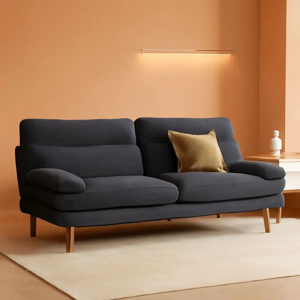 Corduroy Grey 73In Adjustable Backrest Futon SofaBed from PriceLows™
