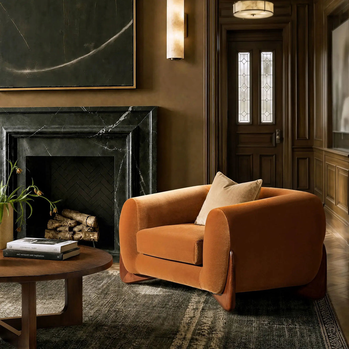 Alpine Arm Chair | Ideal Lounging Depth | Removable Seat Cushion | Sinuous Spring Support