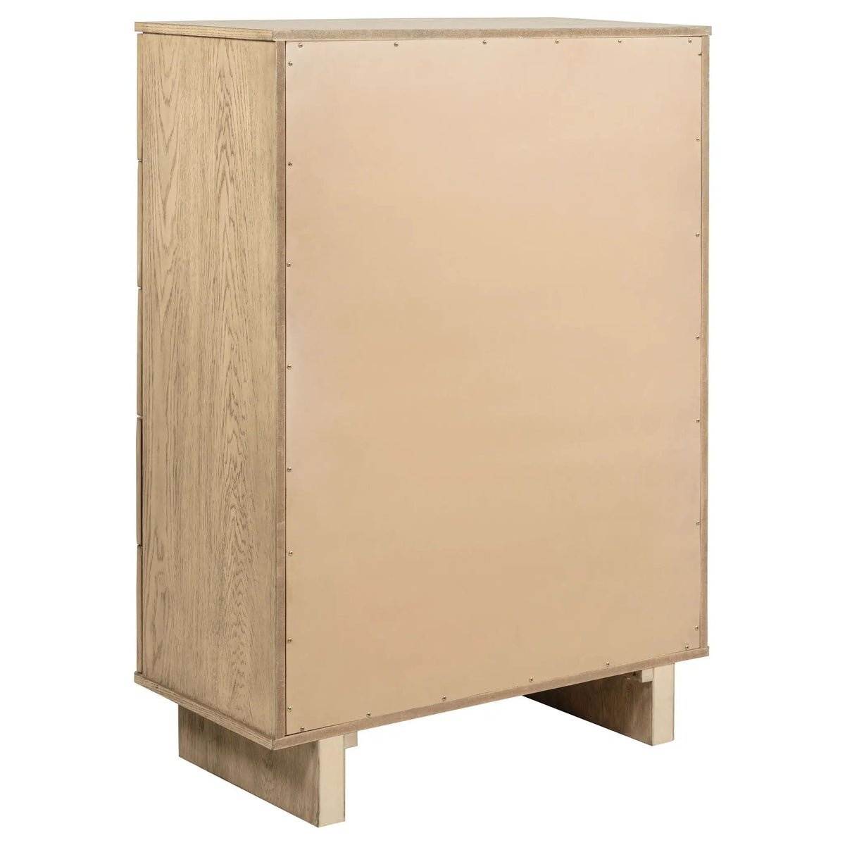 Kailani 5-drawer Bedroom Chest of Drawers Beige | 38 x 19 x 53.5 in | Engineered Wood & Oak Veneer | Oak